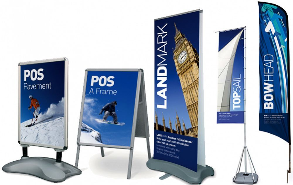 roll-up banners, retractable banners