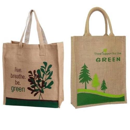 printed jute bag