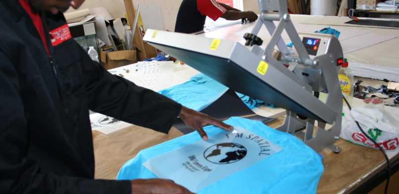 Custom branded T-shirt printing